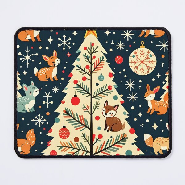 Item preview, Woodland Creature Vintage Christmas designed and sold by WhimsicalThredz.