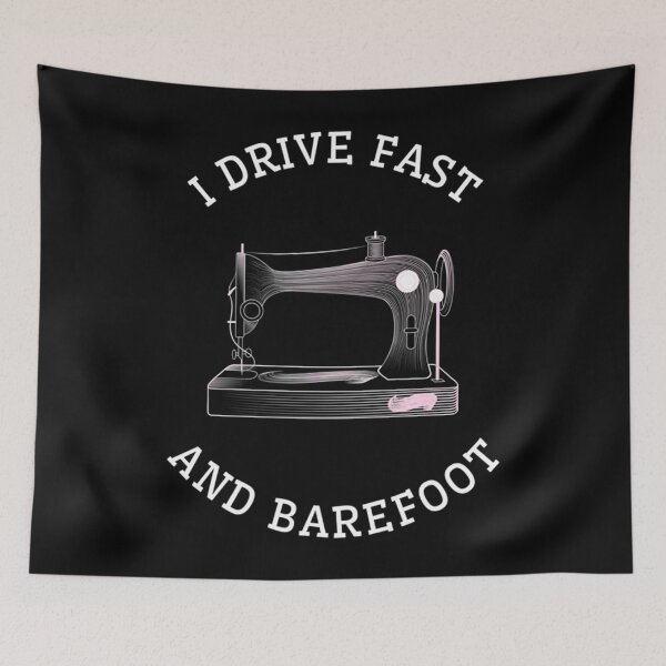 Item preview, Sewing_I Drive Fast And Barefoot designed and sold by ClaraTeresa1.