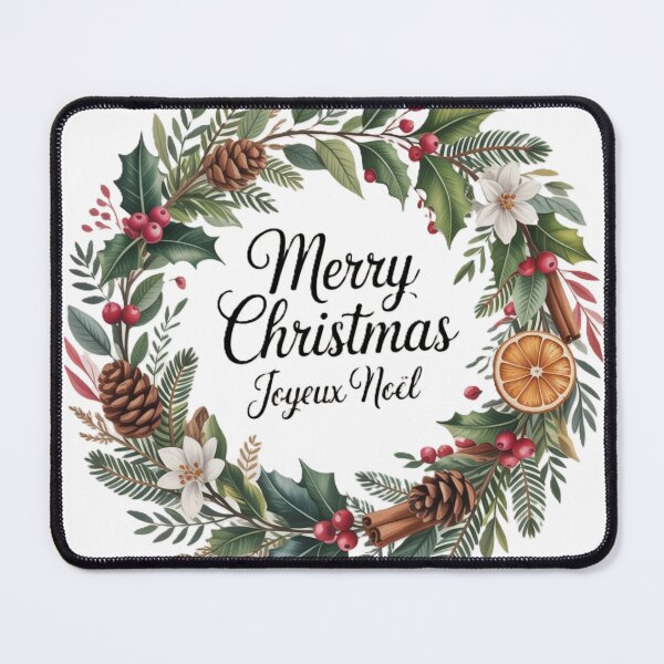 Item preview, Traditional Christmas Wreath – Merry Christmas designed and sold by Serge-Design.