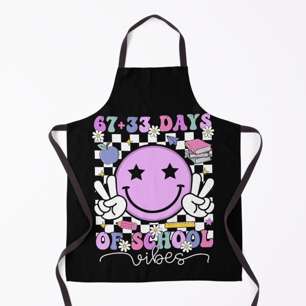 Item preview, 67+33 Days of School Vibes Groovy Smile Face Six Seven 100 Days designed and sold by AnitaBice.