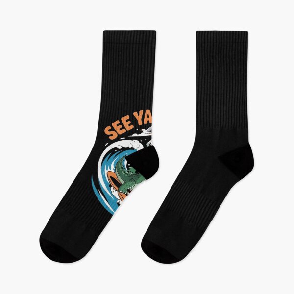 Item preview,  See Ya Later Alligator Surfing Gator Souvenir  designed and sold by MythWoot.