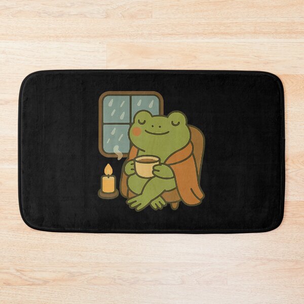 Item preview, Cozy Frog With Tea  Rainy Day Calm designed and sold by AlanaKaren.
