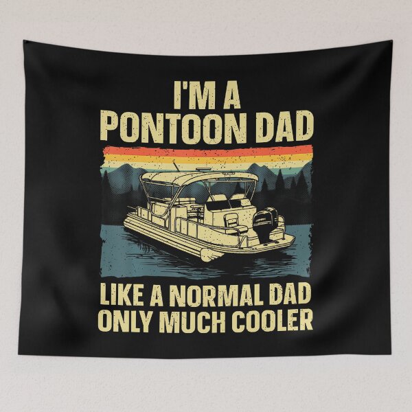 Item preview, Cool Pontoon Design For Men Dad Boating Pontoon Boat Captain designed and sold by CandyceMillie.