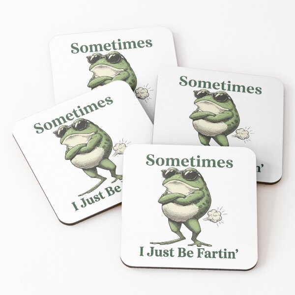 Item preview, Sometimes I Just Be Farting Funny Vintage Frog designed and sold by AnitaBice.