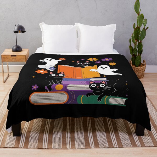 Item preview, Ghost Cat Reading Books Lover Gifts Halloween Spooky designed and sold by Rotasiin.