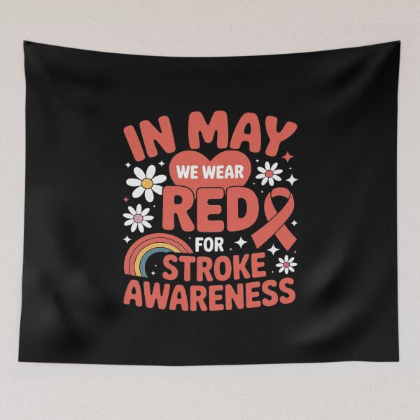 Item preview, In May We Wear Red For Stroke Awareness Stroke Warrior designed and sold by Moxizz.