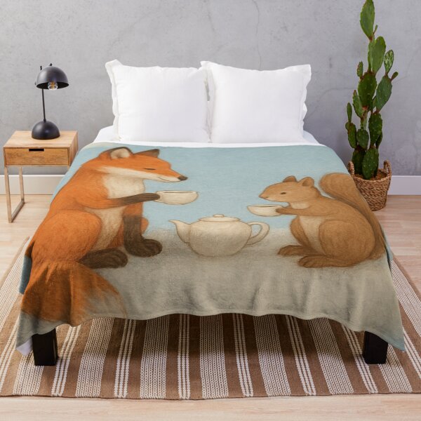 Item preview, Fox and Squirrel Tea Party on Cloud designed and sold by Sakurafu21.