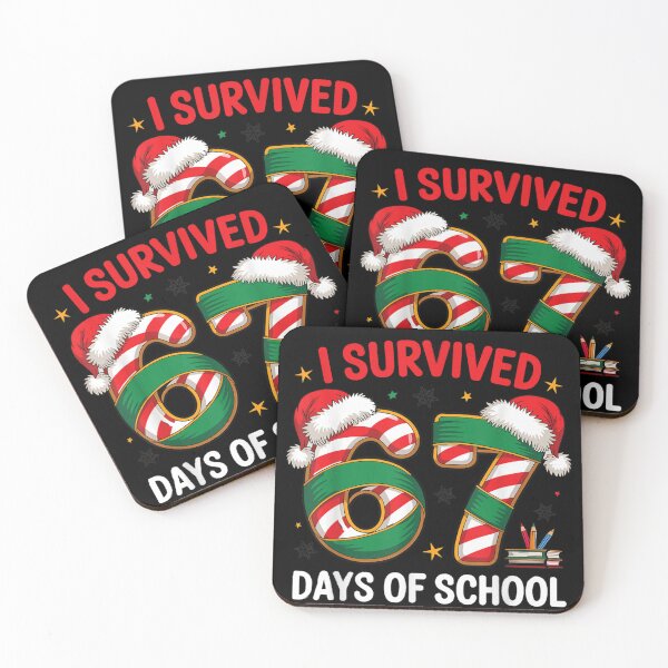 Item preview, I Survived 67 Days of School Candy Cane Christmas Countdown designed and sold by HuserPiri.