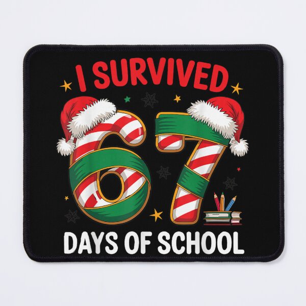 Item preview, I Survived 67 Days of School Candy Cane Christmas Countdown designed and sold by HuserPiri.