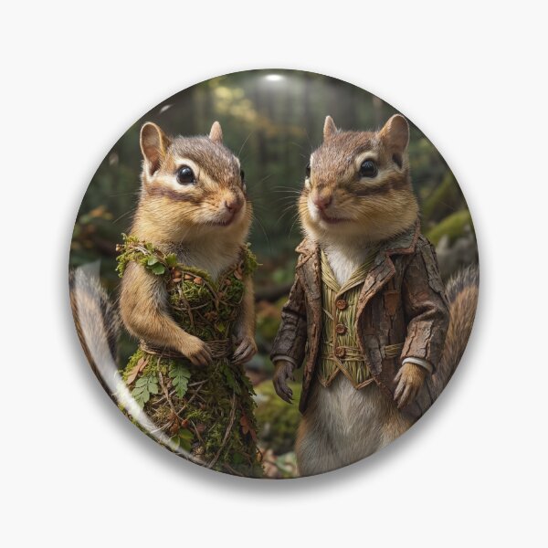 Item preview, Dapper Chipmunk Couple in the Woods designed and sold by Tridentulus.