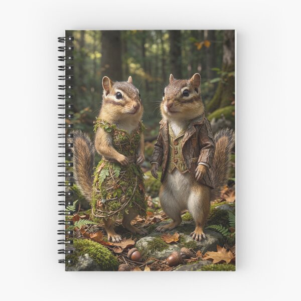 Item preview, Dapper Chipmunk Couple in the Woods designed and sold by Tridentulus.
