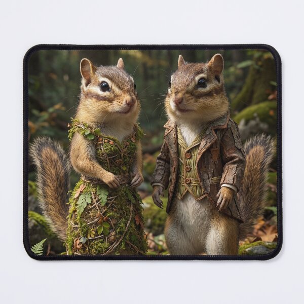 Item preview, Dapper Chipmunk Couple in the Woods designed and sold by Tridentulus.