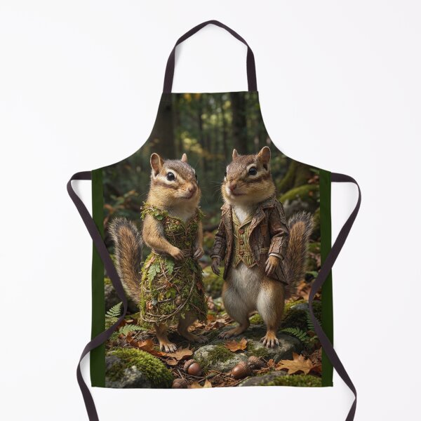 Item preview, Dapper Chipmunk Couple in the Woods designed and sold by Tridentulus.