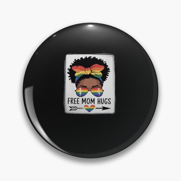 Item preview, Free Mom Hugs Messy Bun Lgbtq Lgbt Pride Month Black Women designed and sold by TAYLOROUSDALE.