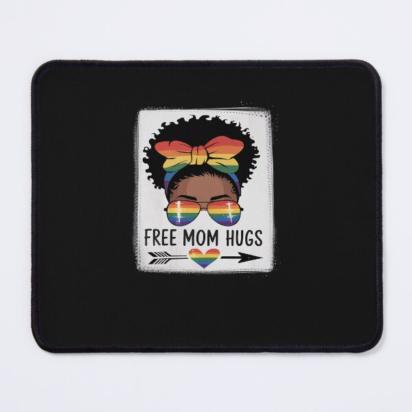 Item preview, Free Mom Hugs Messy Bun Lgbtq Lgbt Pride Month Black Women designed and sold by TAYLOROUSDALE.