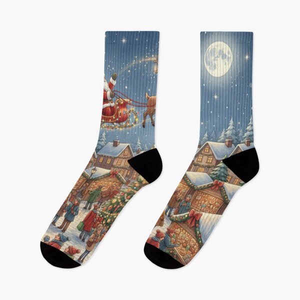 Item preview, Moonlit Christmas Market Magic designed and sold by Oonward2021.