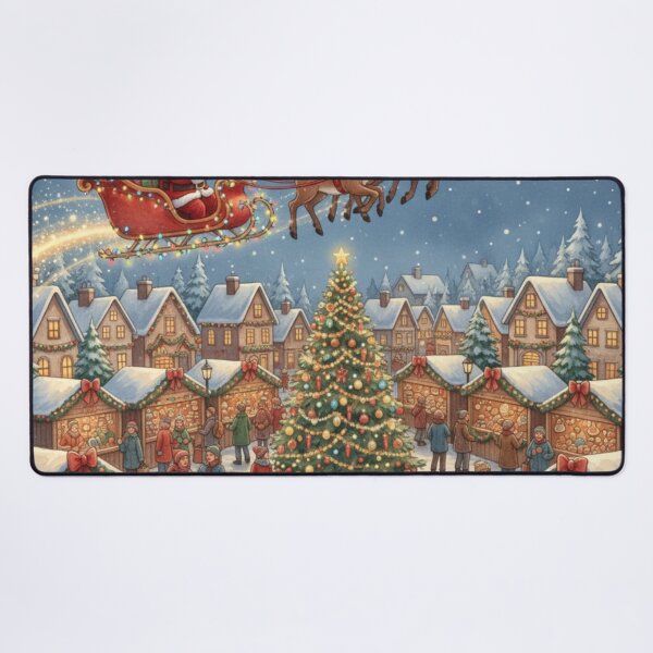 Item preview, Moonlit Christmas Market Magic designed and sold by Dream Bloom Gallery.