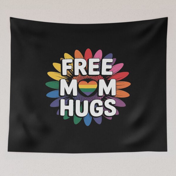 Item preview, Free Mom Hugs Shirt - LGBT Rainbow Sunflower designed and sold by TAYLOROUSDALE.