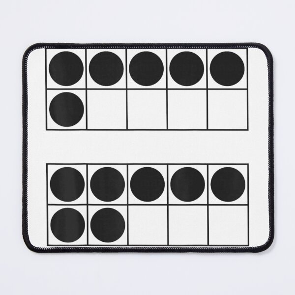 Item preview, Math Ten Frame Graphic Showing Six and Seven Circles Visually designed and sold by HuserPiri.