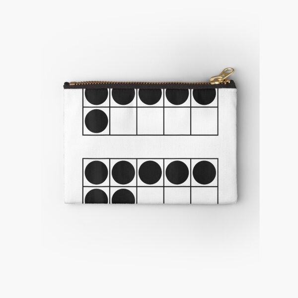 Item preview, Math Ten Frame Graphic Showing Six and Seven Circles Visually designed and sold by HuserPiri.
