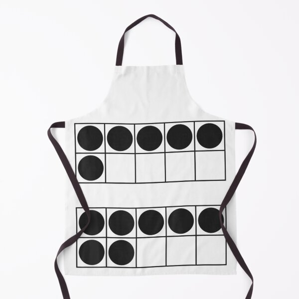Item preview, Math Ten Frame Graphic Showing Six and Seven Circles Visually designed and sold by HuserPiri.