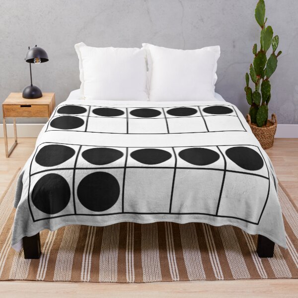 Item preview, Math Ten Frame Graphic Showing Six and Seven Circles Visually designed and sold by HuserPiri.