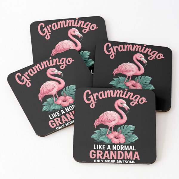 Item preview, Grammingo Like An Grandma Only Awesome Floral Flamingo  designed and sold by MarryIsMonth.