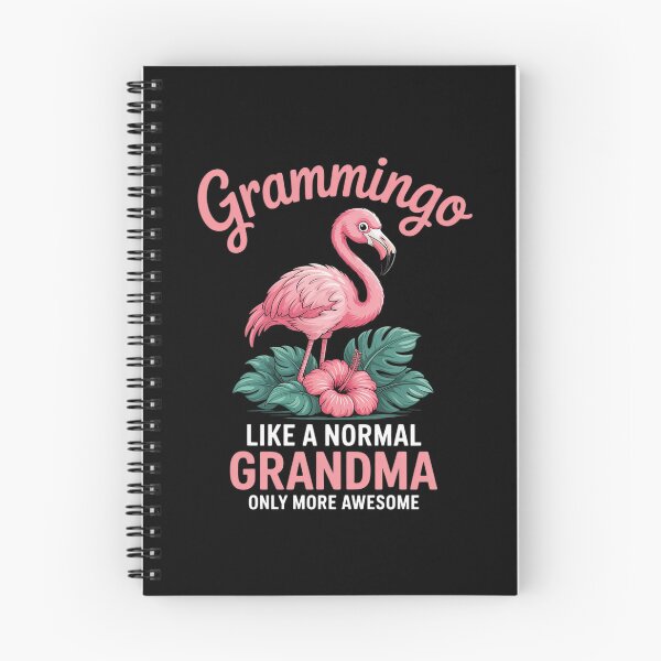 Item preview, Grammingo Like An Grandma Only Awesome Floral Flamingo  designed and sold by MarryIsMonth.