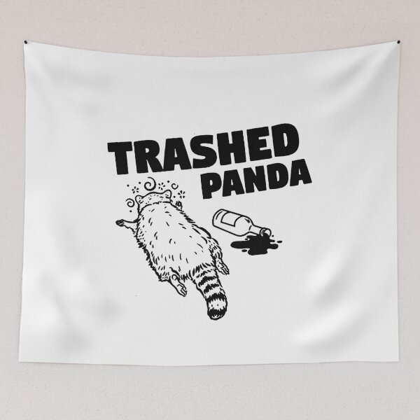 Item preview, Trashed Panda – Funny Drunk Raccoon Party Animal Design designed and sold by margamPagenberg.