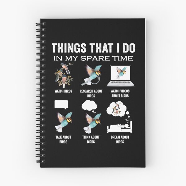 Item preview, Things I Do In My Spare Time Reading Birds Bird Lover Bird Watcher Breeder designed and sold by CandyceMillie.