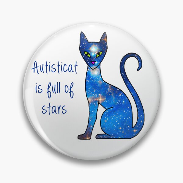 Item preview, Autisticat is Full of Stars designed and sold by Starfire Studio.
