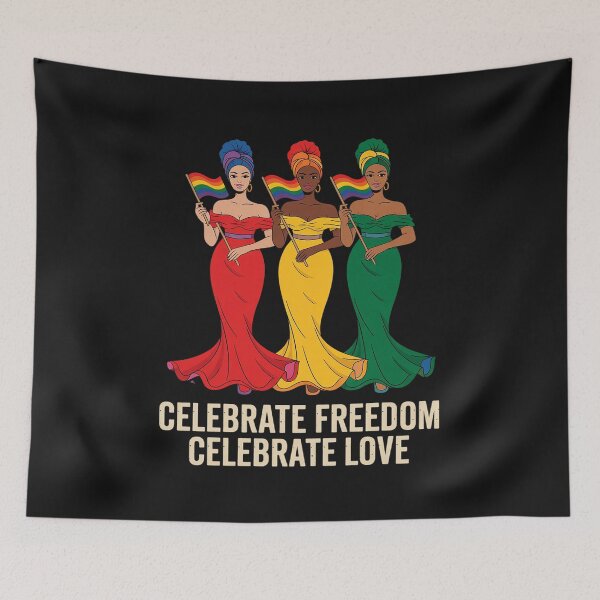 Item preview, Freedom Juneteenth LGBT-Q Pride Black History African designed and sold by TAYLOROUSDALE.
