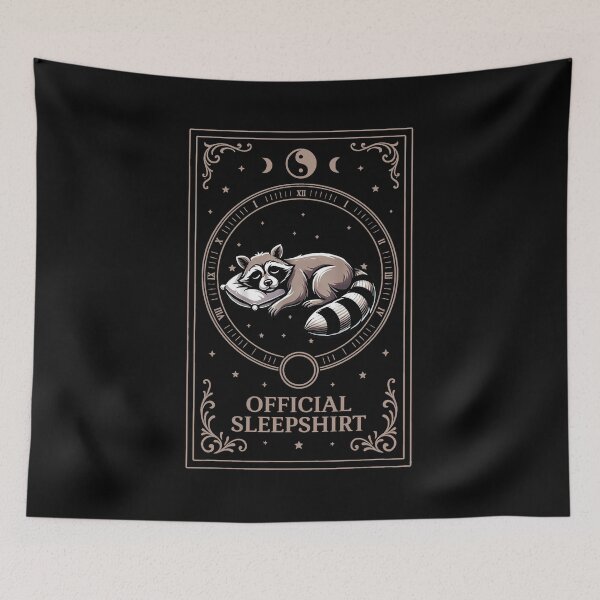 Item preview, Sleepy Raccoon Official Sleepshirt Tee designed and sold by TinaMDedrick.
