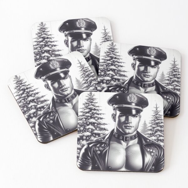 Item preview, Gay Christmas "Snow Me Daddy" Gay Leather Daddy Graphic Design designed and sold by ItsAKinkThing.