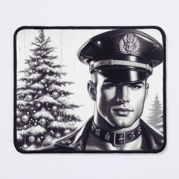Item preview, Gay Christmas "Snow Me Daddy" Gay Leather Daddy Graphic Design designed and sold by ItsAKinkThing.