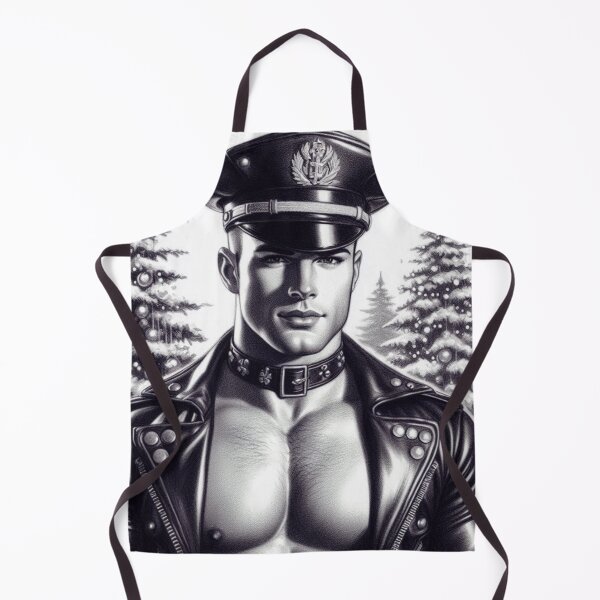 Item preview, Gay Christmas "Snow Me Daddy" Gay Leather Daddy Graphic Design designed and sold by ItsAKinkThing.