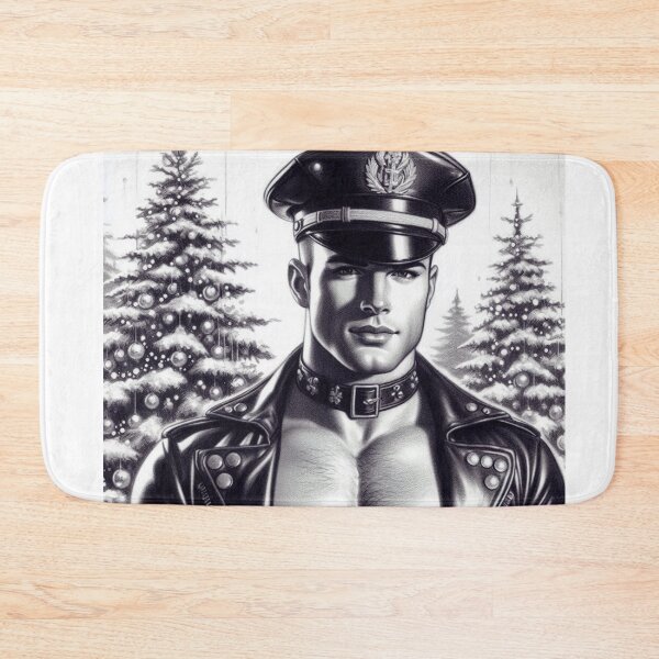 Item preview, Gay Christmas "Snow Me Daddy" Gay Leather Daddy Graphic Design designed and sold by ItsAKinkThing.