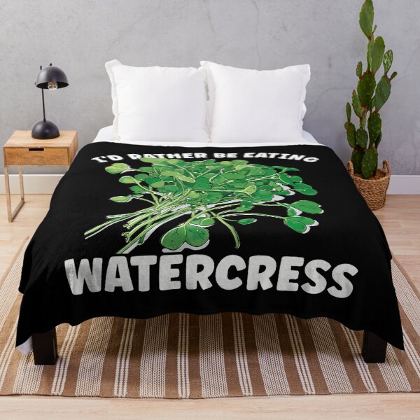 Item preview, Watercress Rather Be Eating Vegetarian Food designed and sold by TeresaLaurie.