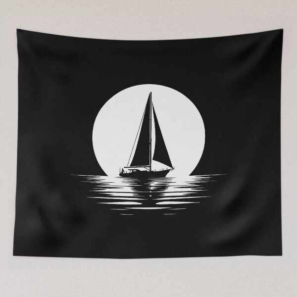 Item preview, Sailor Sailing Sailboat - Captain Boat Boating Sunset designed and sold by ClaraTeresa1.