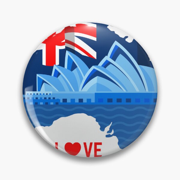 Item preview, I Love Australia – Sydney Opera House & Map Illustration  designed and sold by SIDXFACTOR.