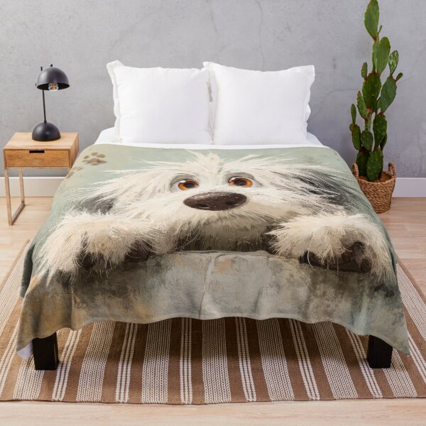 Item preview, Komondor Peeking over Wall 01 designed and sold by Elisabeth Lucas.