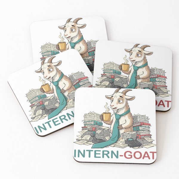 Item preview, Funny Overworked Intern Goat – Office Humor Cartoon designed and sold by holywarter.