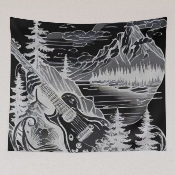 Item preview, Echoes of the Mountain Guitar designed and sold by 4FUNNAVIGATOR.