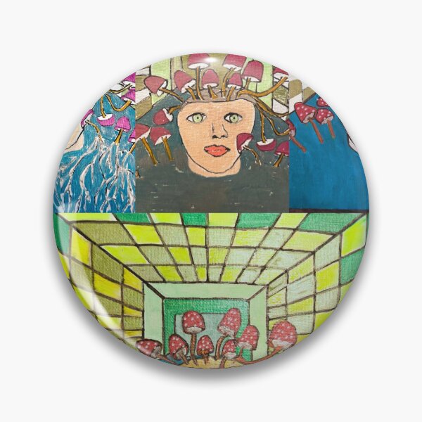 Item preview, Psychedelische kunst paddenstoelen spiritualiteit en magie designed and sold by MistressTirza.