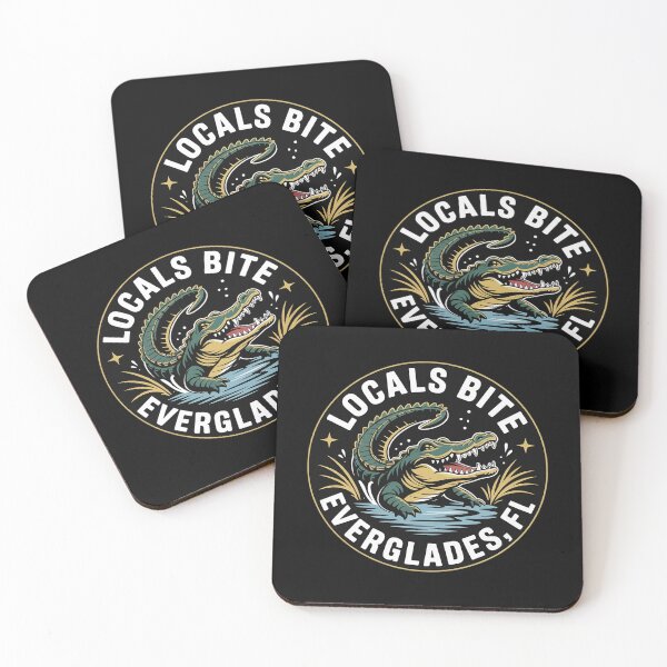 Item preview, Locals Bite Alligator Florida Everglades Alligator  designed and sold by MarryIsMonth.