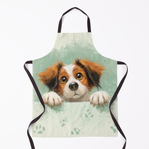 Item preview, Kooikerhondje Peeking over Wall 01 designed and sold by Elisabeth Lucas.