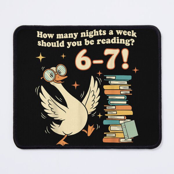 Item preview, Funny Goose Reading How Many Nights a Week Should You Read designed and sold by Nannythenimfa.