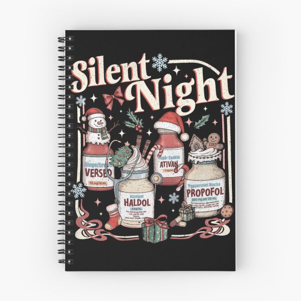 Item preview, Silent Night Christmas Medication Ugly Sweater Funny Nurse Doctor designed and sold by Nannythenimfa.
