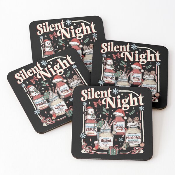 Item preview, Silent Night Christmas Medication Ugly Sweater Funny Nurse Doctor designed and sold by Nannythenimfa.