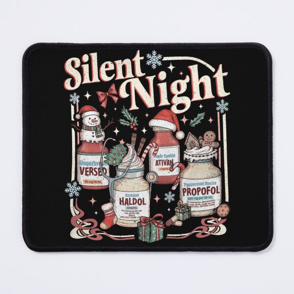 Item preview, Silent Night Christmas Medication Ugly Sweater Funny Nurse Doctor designed and sold by Nannythenimfa.